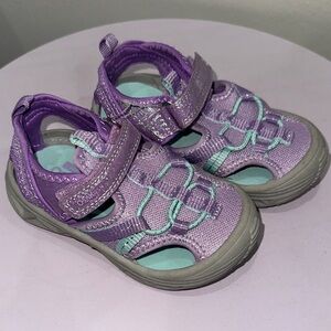 OshKosh B'gosh Purple and Teal Kids Closed-Toe Sport Sandals